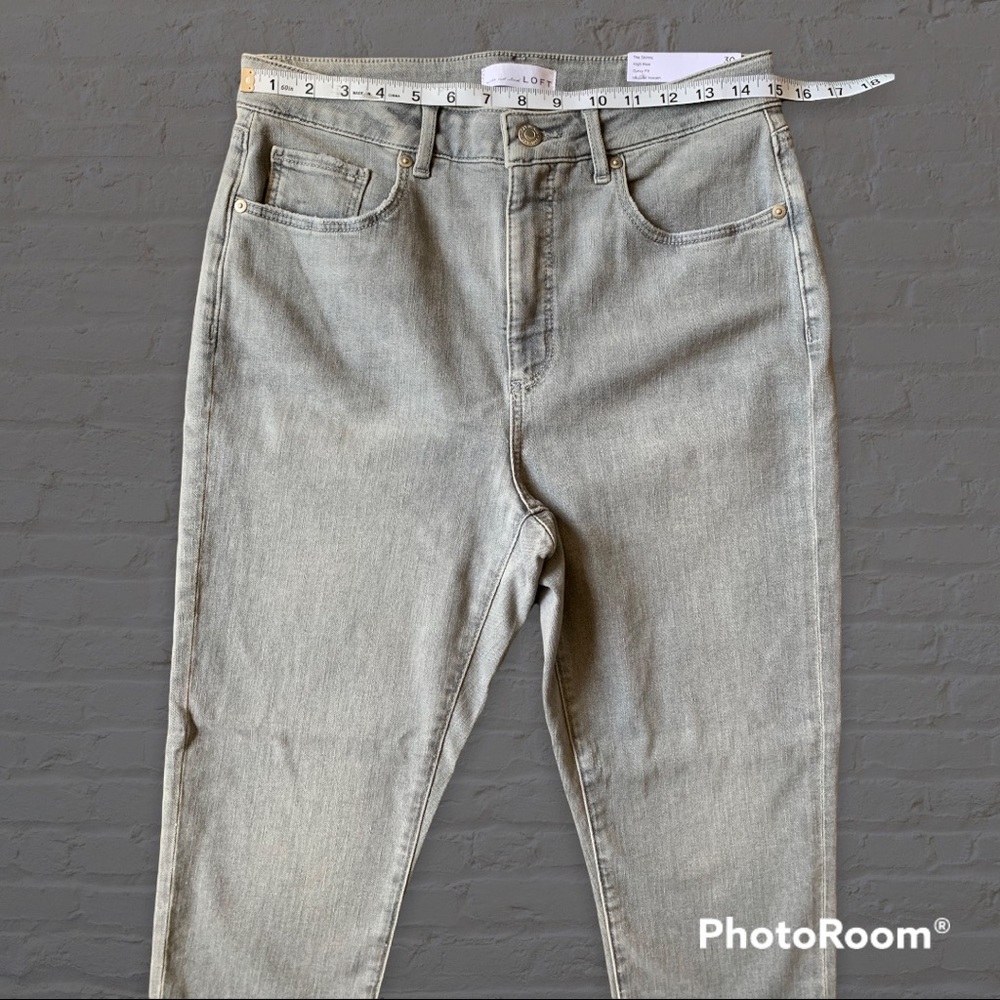 LOFT Curvy High-Rise Skinny Jeans Sz 30/10 - Picture 4 of 9